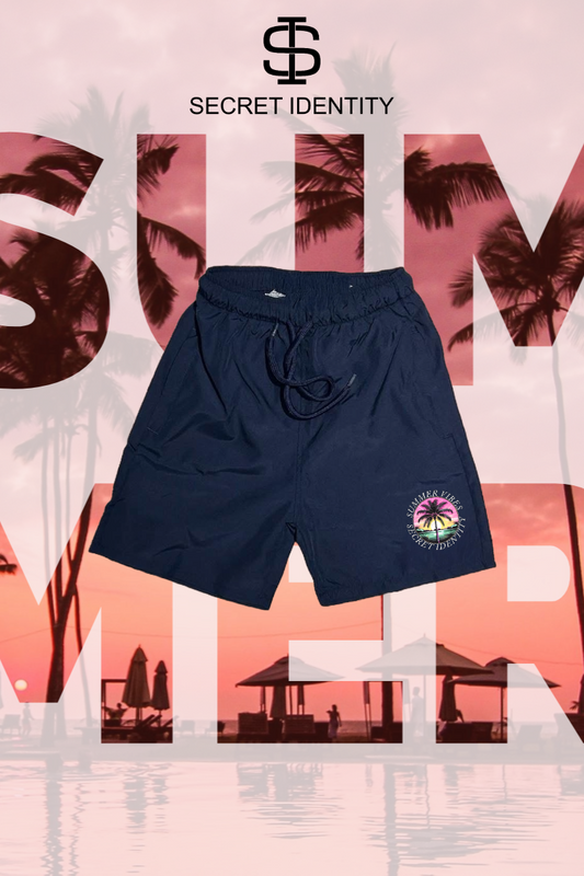 summer vibes  children's swim trunks