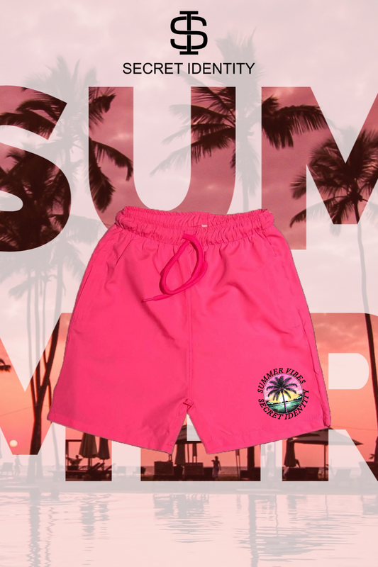 summer vibes  children's swim trunks